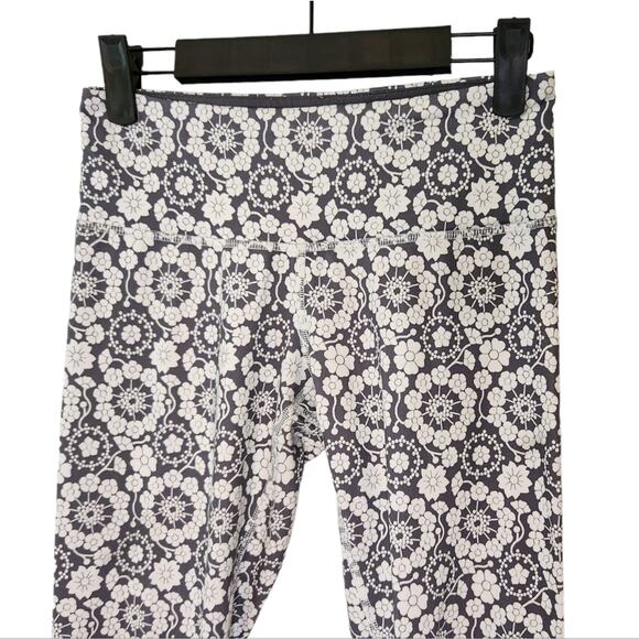 Lululemon Wunder Under Long Twiggy Printed Nimbus/Soot Light 4 Tall Inseam - Picture 7 of 9
